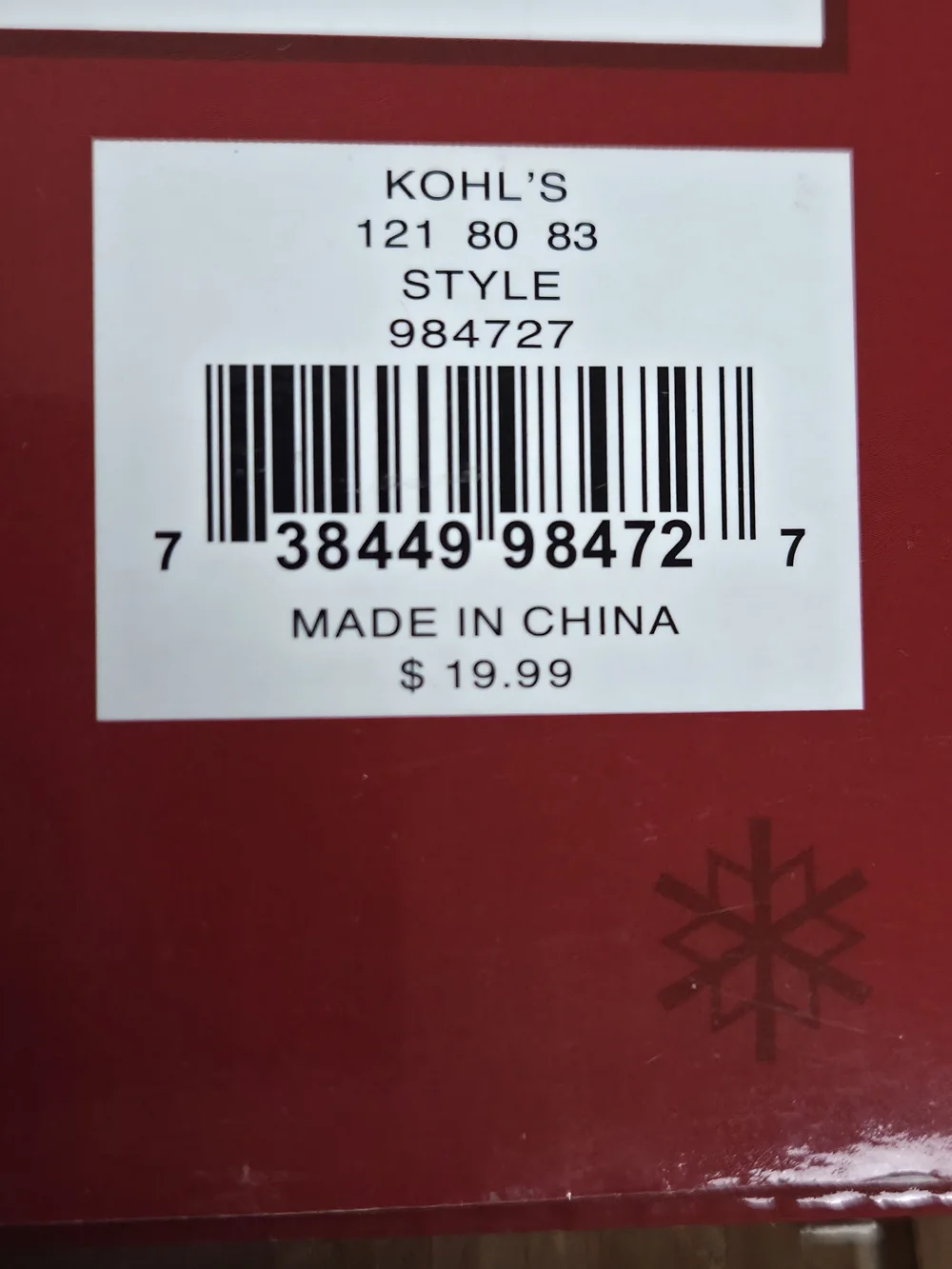 Kohl's Red and White Santa Refrigerator Magnets
